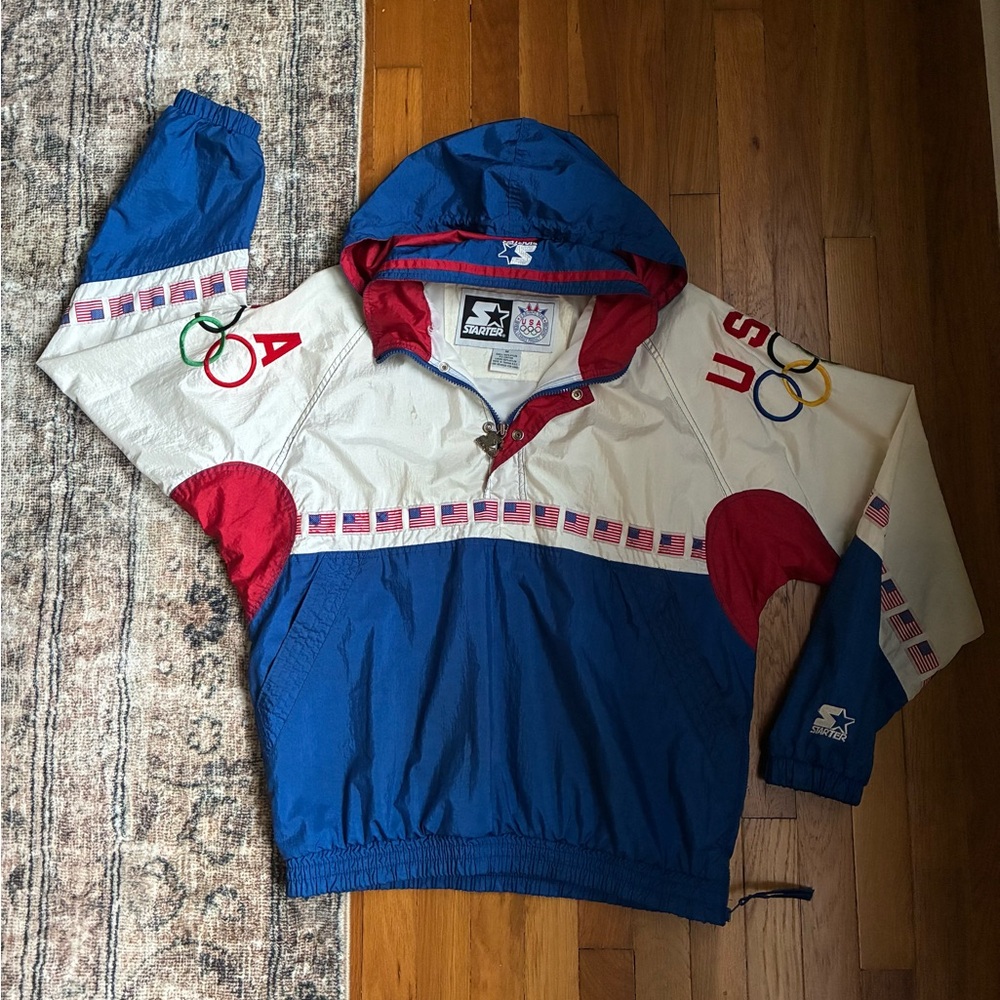 STARTER USA Olympic Red, White, and Blue Jacket